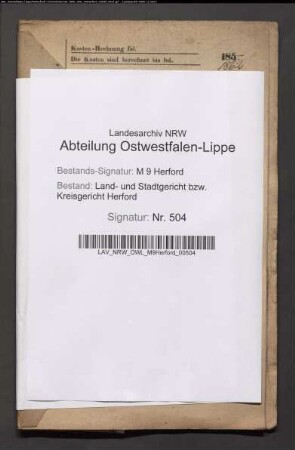 Erblasser: Pauck, Anna Maria Louise: