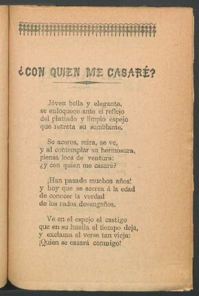 ¿Con quien me casaré?