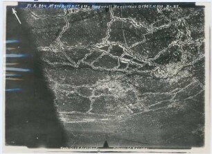Foto der Stellungen nordwestlich von Bezonvaux (Luftbild)