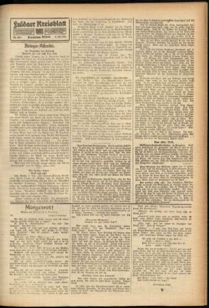 Zweite Ausgabe vom Samstag, den 09. Dezember 1916.