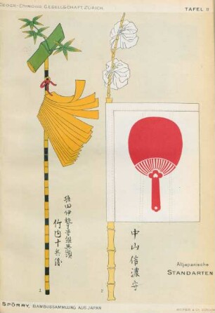 Tafel II. Altjapanische Standarten
