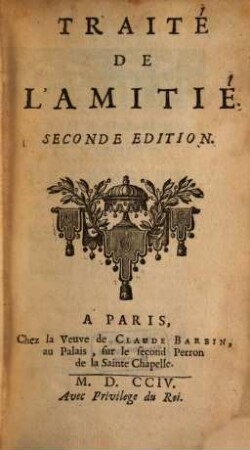 Traité de l'amitié