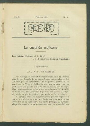 La cuestión mejicana