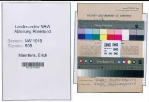 Entnazifizierung Erich Maertens , geb. 24.07.1902 (Arbeiter)