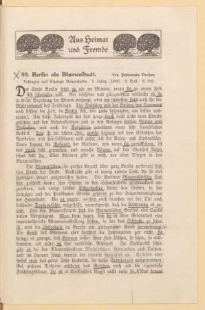 Aus Heimat und Fremde