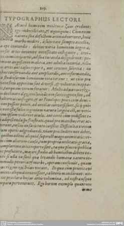 TYPOGRAPHUS LECTORI.
