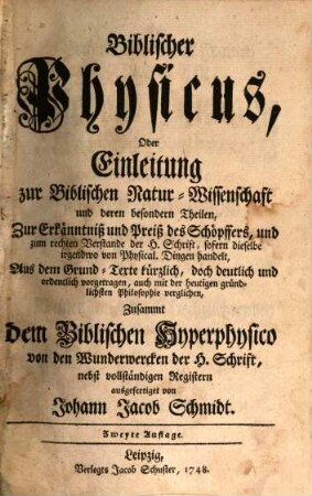 Biblischer Physicus