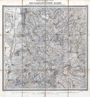 Topographische Karte über das Großherzogthum Baden. Sect.IV.5., Bl. XII Sinsheim