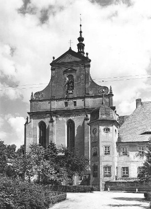 Panschwitz-Kuckau-Kuckau. Kloster St. Marienstern, Kirche, Ansichtskarte