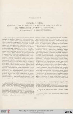 Artysta o sobie : Autotematyzm w malarstwie polskim 2 pol. XIX w. na przykładzie "Wojny" A. Grottgera i "Melancholii" J. Malczewskiego
