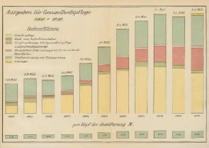 Ausgaben für Gesundheitspflege 1900-1910
