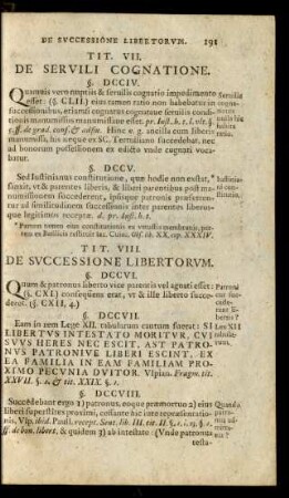 Tit. VIII. De Successione Libertorum