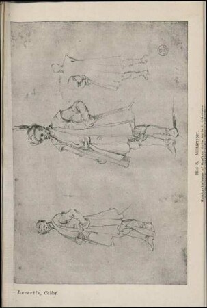 Bild 8. Militärtyper. Handteckningar af Stefano della Bella i Uffizierna.