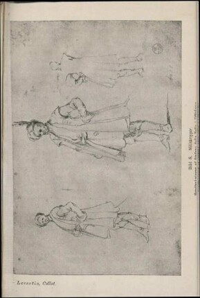 Bild 8. Militärtyper. Handteckningar af Stefano della Bella i Uffizierna.