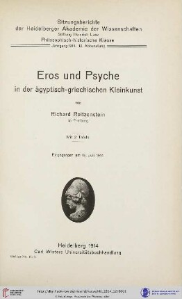 Eros und Psyche in der ägyptisch - griechischen Kleinkunst