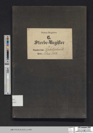 Sterberegister Güldendorf 1889