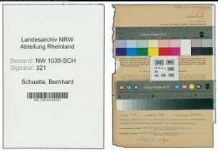 Entnazifizierung Bernhard Schuette , geb. 11.01.1895 (Landesinspektor)