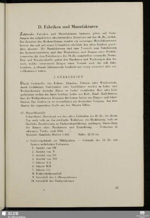D. Fabriken und Manufakturen