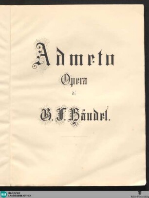 73: Admeto : opera