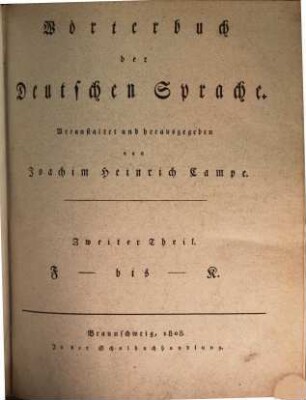 Wörterbuch der deutschen Sprache, 2. F bis K