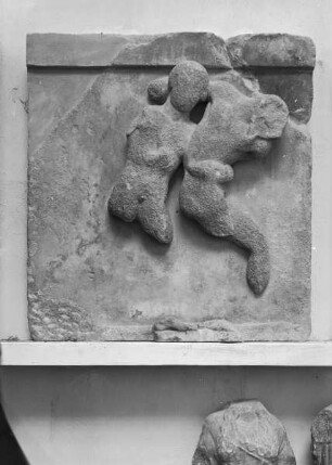 Metope: Theseus ringt mit Kerkyron