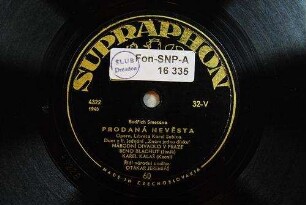 Prodaná nevěsta : duet z II. jednání "Znám jednu dívku" / Bedřich Smetana; Libreto Karel Sabina