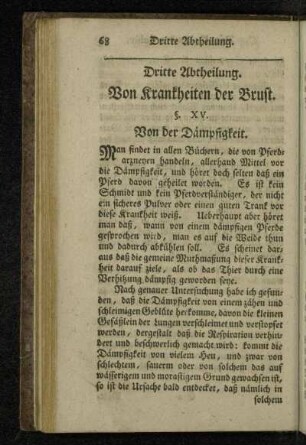 Dritte Abtheilung. Von Krankheiten der Brust.