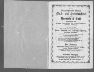 Wohnungs-Anzeiger und Adreß-Kalender für Frankfurt an der Oder auf das Jahr 1865