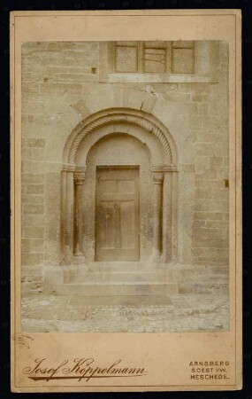 Pfarrkirche Sankt Lambertus, Bremen (Ense): romanisches Südportal