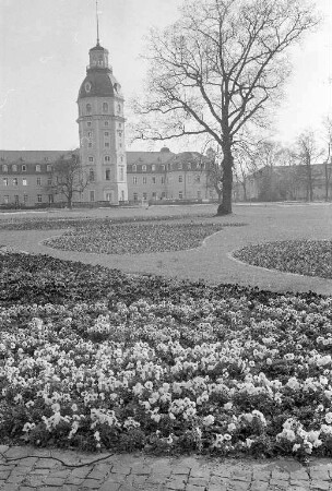 Blumenbeete im Schloßgarten, angelegt im Rahmen der Bundesgartenschau 1967.