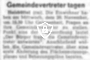 Gemeindevertreter tagen