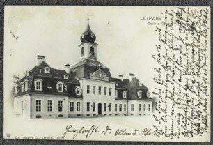 Leipzig. Schloss Gohlis, Vorderansicht.
