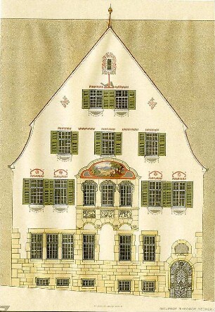 Fischer, Theodor; Stuttgart; Haus Dr. Zeller - Fassadenansicht