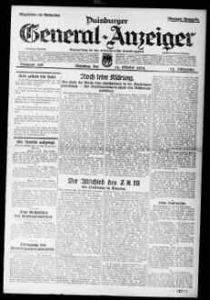 Duisburger General-Anzeiger. 1914-1935