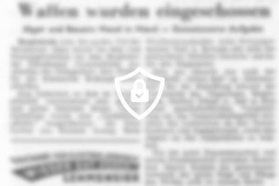 Waffen wurden eingeschossen