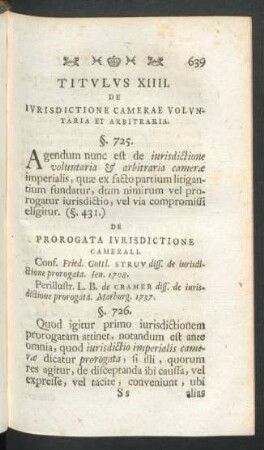 Titulus XIIII. De Iurisdictione Camerae Voluntaria Et Arbitraria.