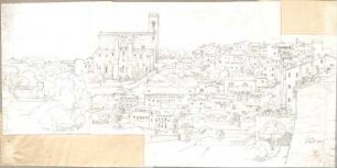 Neureuther, Eugen Napoleon; u. a. Deutschland; Griechenland; Italien; Schweiz; Studien- und Reiseskizzen - in Siena (Perspektive)