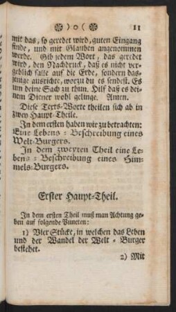 Erster Haupt-Theil