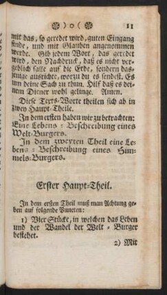 Erster Haupt-Theil