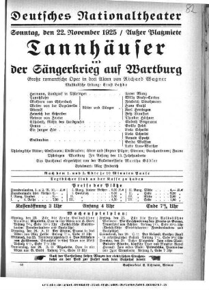 Tannhäuser und Der Sängerkrieg auf Wartburg