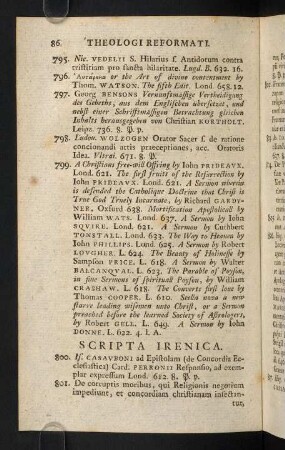 86-110, Scripta Irenica - Disputationes Philologico-Critico-Antiquariae