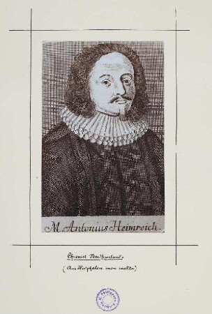 Bildnis von Anton Walter Heimreich (1626-1685)