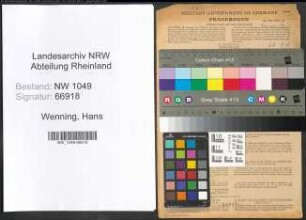 Entnazifizierung Hans Wenning , geb. 13.08.1921 ()