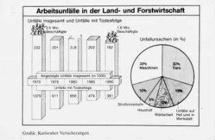 Arbeitsunfälle in der Land- und Forstwirtschaft 1970 - 1990