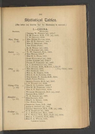 Statistical Tables