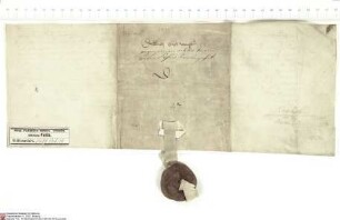 Philipp von Herda, Propst des Klosters Petersberg bei Fulda und Pförtner (pfertener) des Klosters Fulda, bekundet, dass er sich mit Johann [I. von...