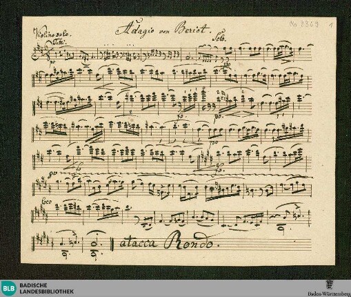 Adagio - Don Mus.Ms. 2369 : vl, orch; B