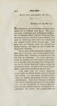 Zwei und achtzigster Brief