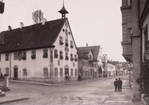Dießen am Ammersee : Dießen am Ammersee. Rathaus, Prinz-Ludwig-Straße. Eckansicht