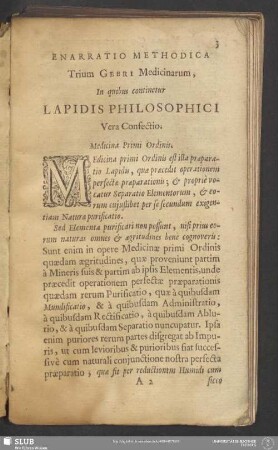 Medicina Primi Ordinis